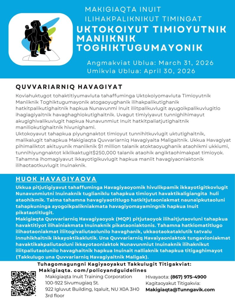 QUVVARIARNIQ PROGRAM